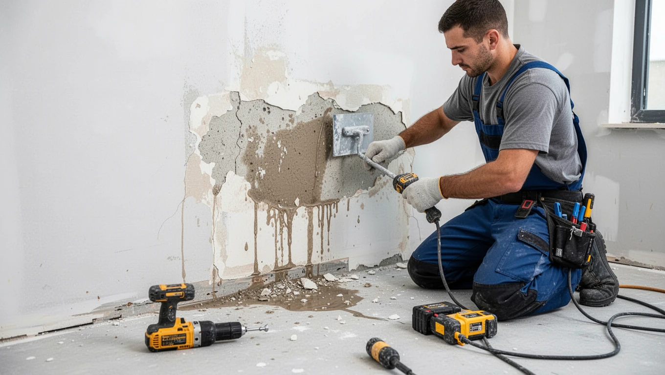 Wall Water Damage Repair