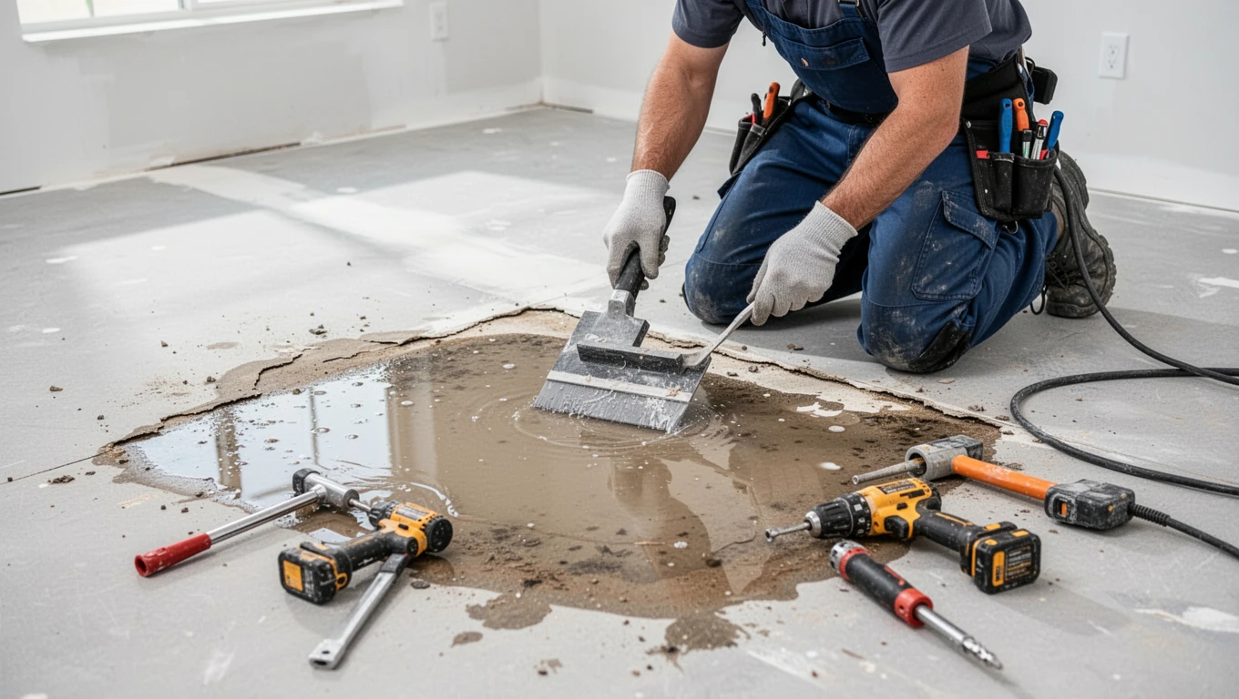 Floor Water Damage Repair